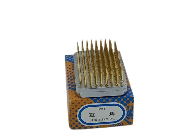 Petit Kenzan japonais rectangle avec boite de rangement
