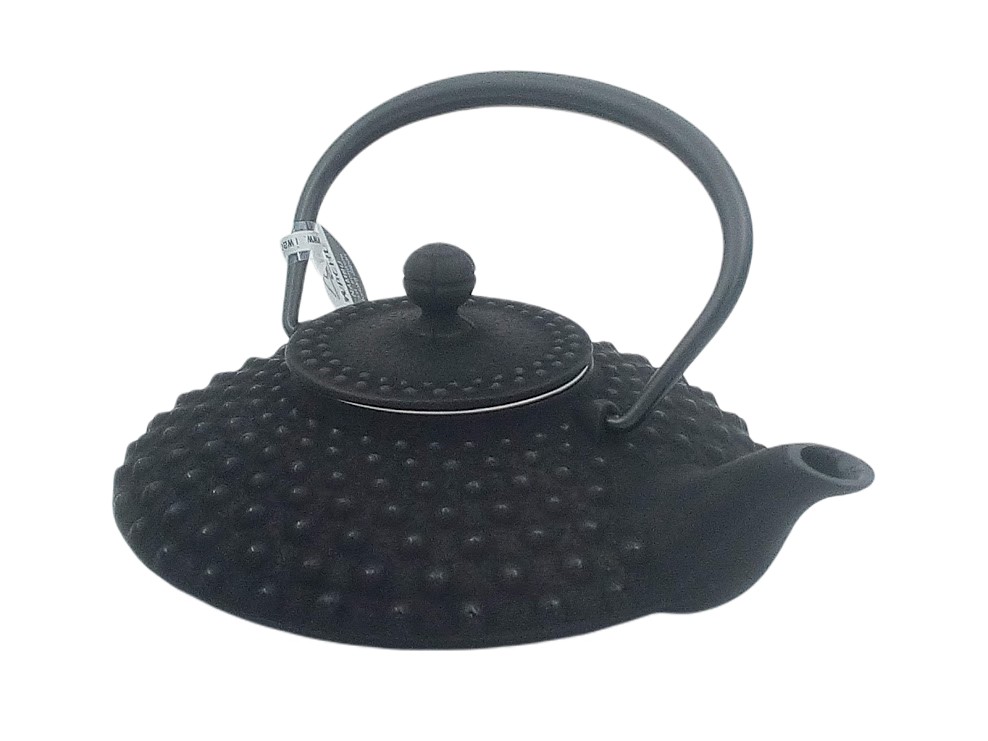 Théière japonaise en fonte Hira Arare 0,8 Litre noire