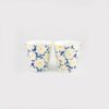 Set de 2 tasses fleurs jaunes
