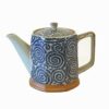 Théière en céramique 0,5 litre motifs spirales