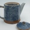 Théière en céramique 0,5 litre motifs spirales avec couvercle