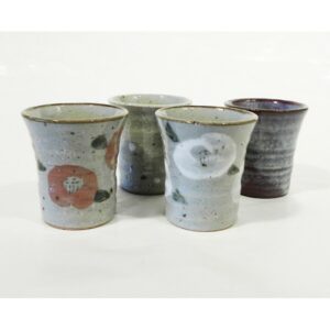 Set 4 verres à thé style artisanal