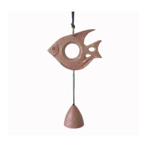 Mobile japonais Furin vagues et poisson
