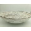 Grand plat japonais beige en céramique
