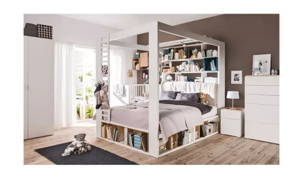 Lit Anata avec bibliothèque chambre enfant