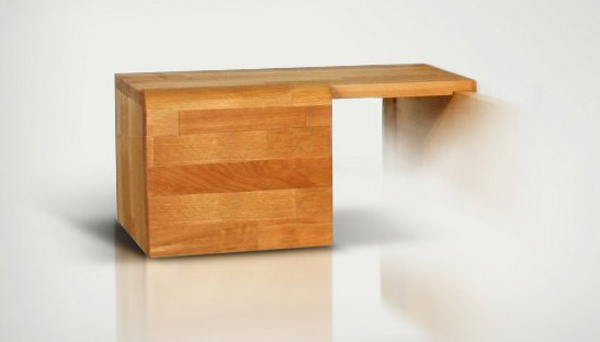 Chevets en option dans le pack lit et commode Kobe naturel