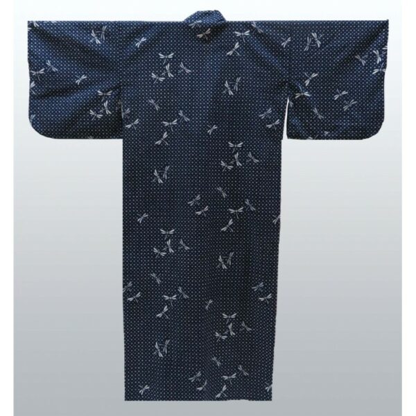 Yukata japonais en coton motifs Libellules
