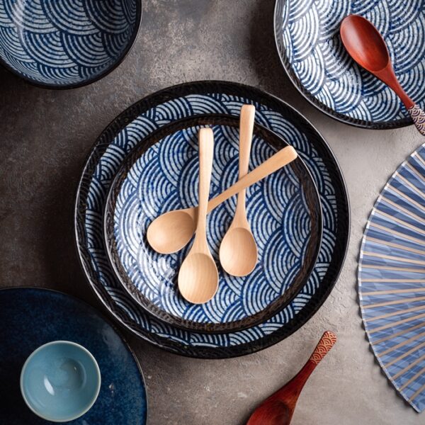 Assiettes japonaises Nami