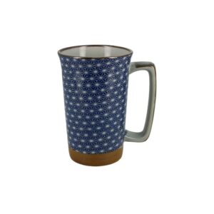 Grand mug bleu marine à étoiles