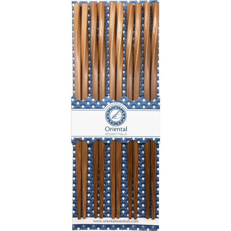 Set de 5 paires de baguettes torsadées
