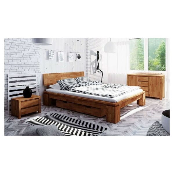 Chambre Lit tsuri Haut naturel avec Tiroir