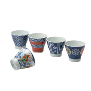 Set de 5 tasses à thé japonaises