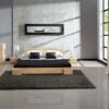 Chambre complète lit Kobe bas blanchie