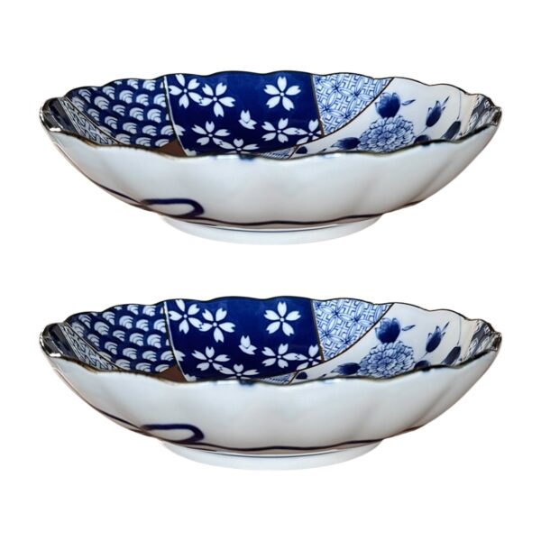 Set 2 assiettes patchwork