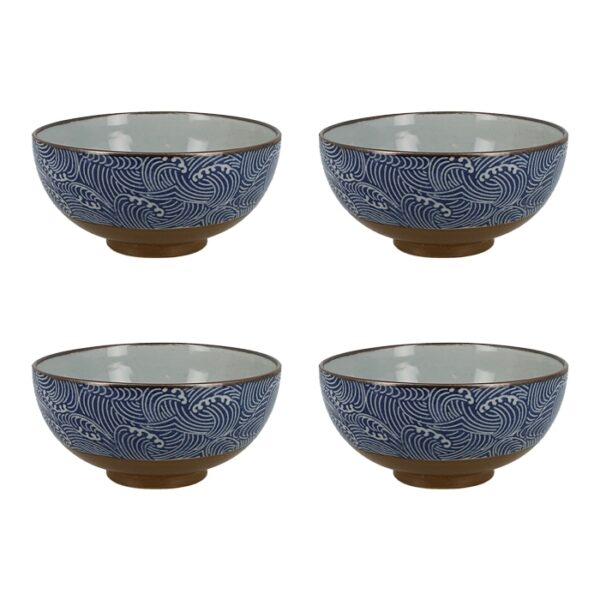 Set 4 bols japonais Nami