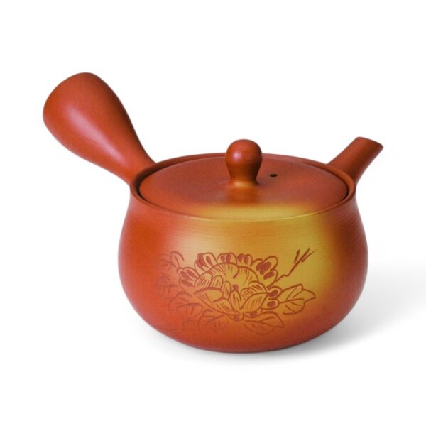 Théière japonaise Tokoname Fusen rouge