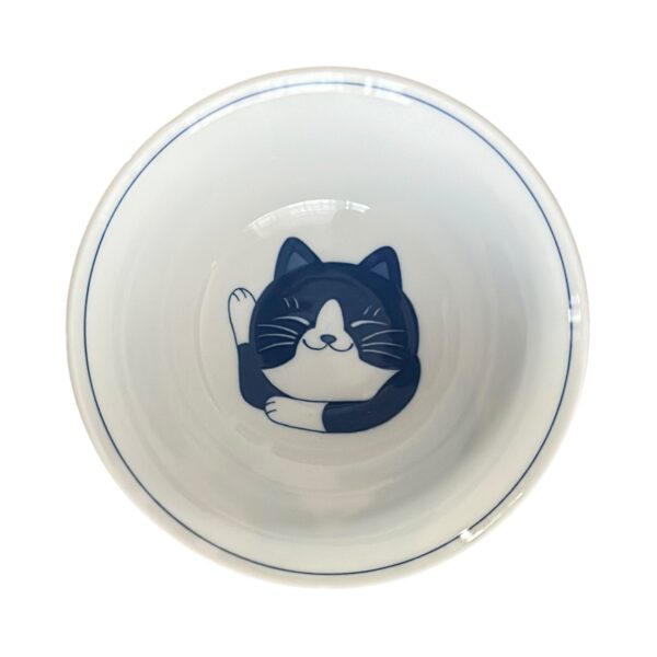 Bol japonais chat vue de dessus
