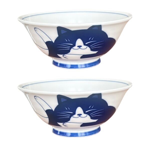 Set de 2 bols japonais chats