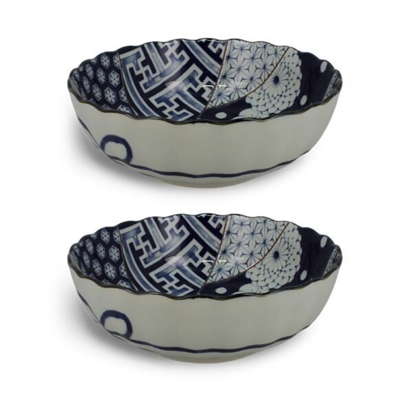 Set de 2 saladiers japonais motifs Patchwork