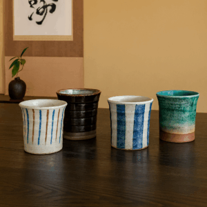 Set 4 verres à thé japonais Togusa